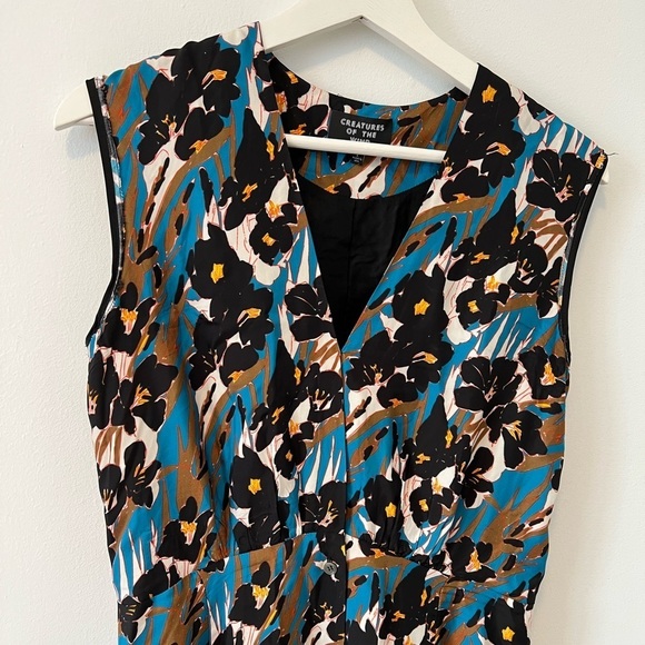 Designer Creatures of the Wind Satin Midi Dress - Picture 3 of 12